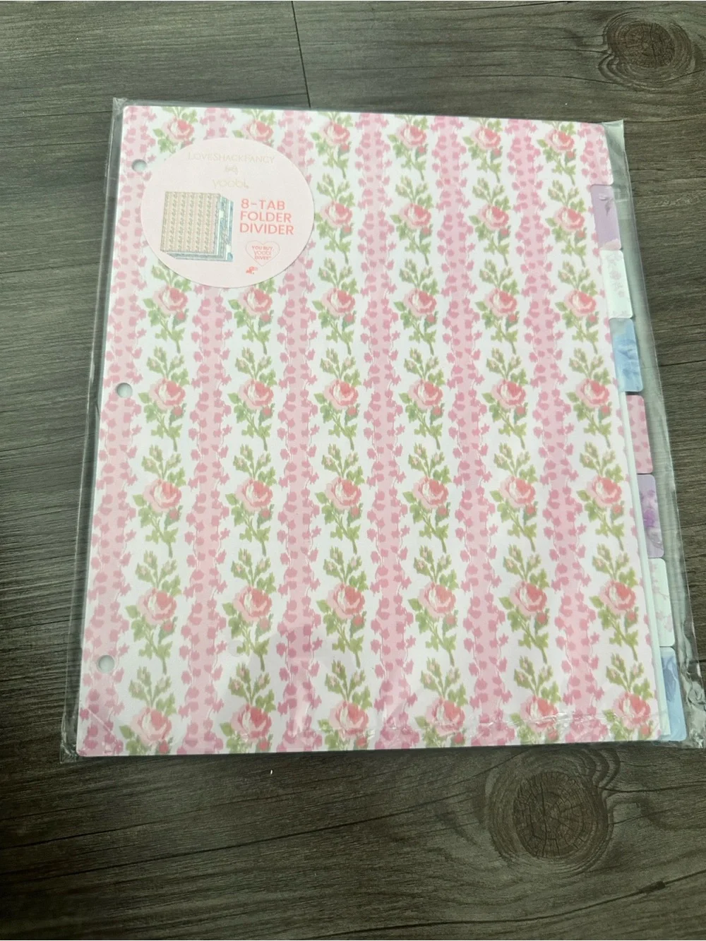 🩷💙💜🎯 LoveShackFancy x Target - Yoobi Tab Dividers 8-Tab